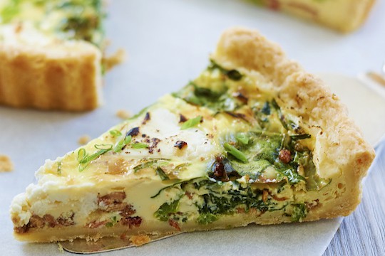 Goat Cheese and Bacon Tart | culture: the word on cheese