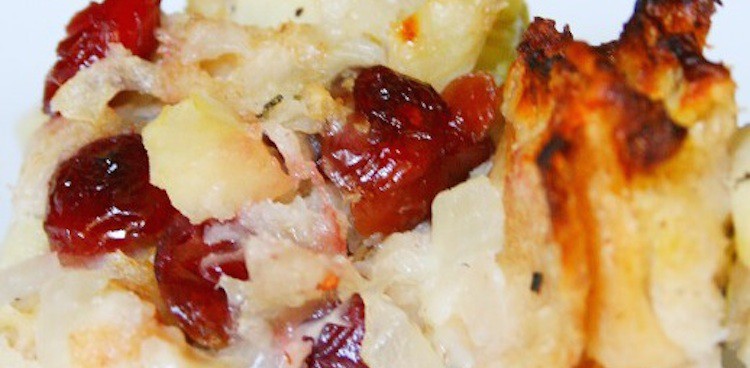 Comte and cranberry stuffing