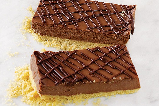 Bittersweet Chocolate Cheesecake Bars