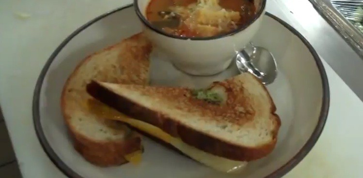 Prairie Grill Zucchini Grilled Cheese with Soup