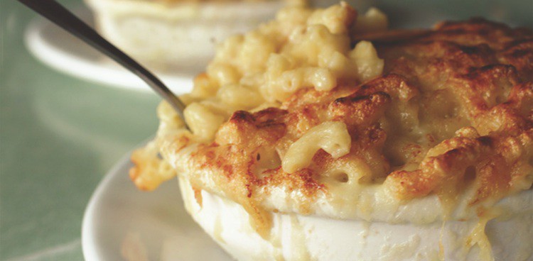 Macaroni and cheese au Gratin from Chef Ashley Christensen's Poole’s Diner