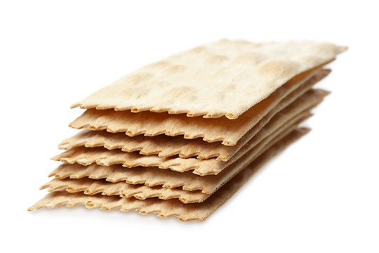 A stack of flat, Italian-style crackers from Panzanella.