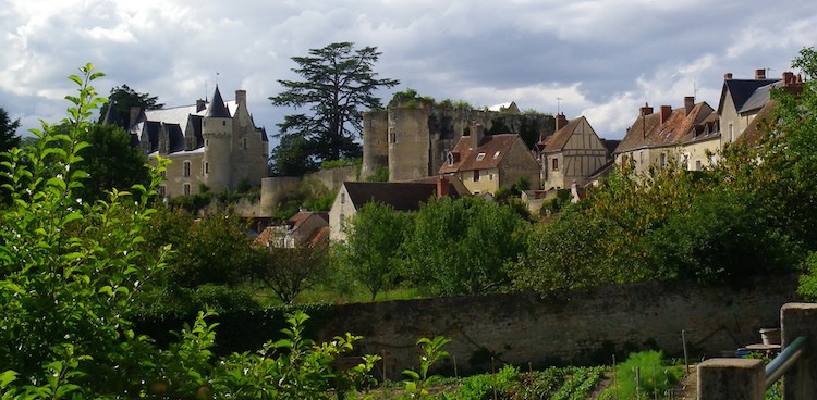 Village in Loire Valley of France