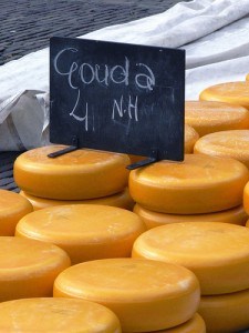 Gouda for sale at a Dutch market