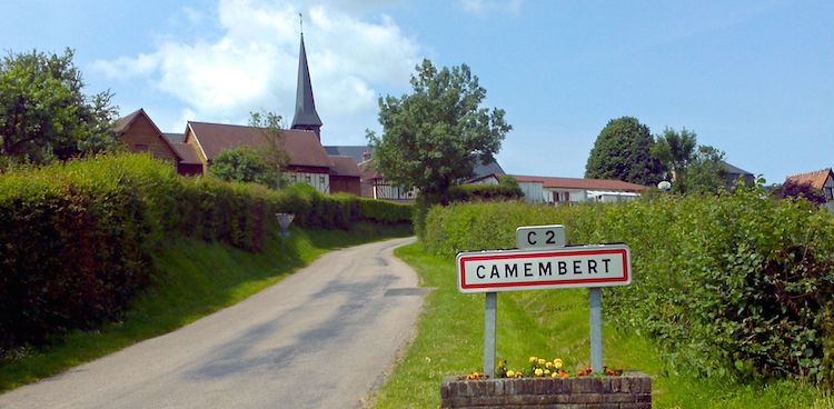 Town of Camembert in France