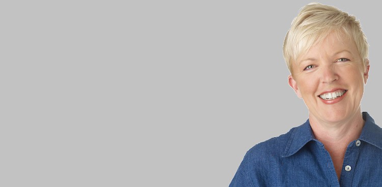 Anne Maxfield on grey background