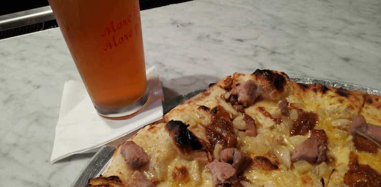 pizza and beer
