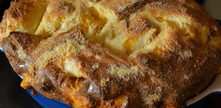 Grilled cheese bread pudding