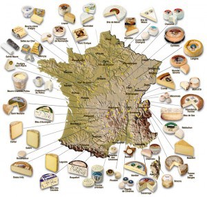 French cheese map