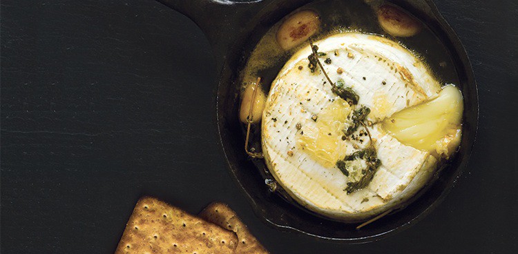 Campfire Baked Brie by Chef Tim Byres of Smoke restaurant in Dallas, Texas
