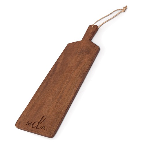 Vintage Wood Monogrammed Cheese Board