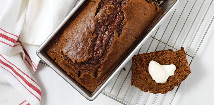 sticky gingerbread cake with creme fraiche