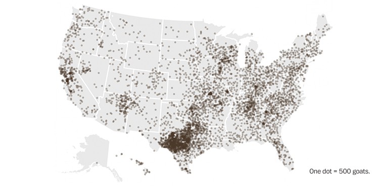 Goat Map! Courtesy Washington Post