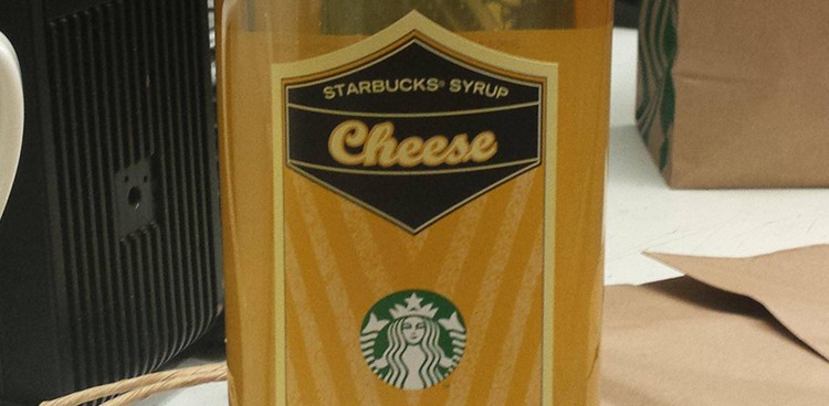 Starbucks Cheese Syrup!