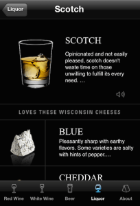 Cheese Pairings with Scotch Wisconsin Cheese Cupid app