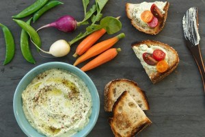 Whipped Feta with Spring Onion and Za’atar