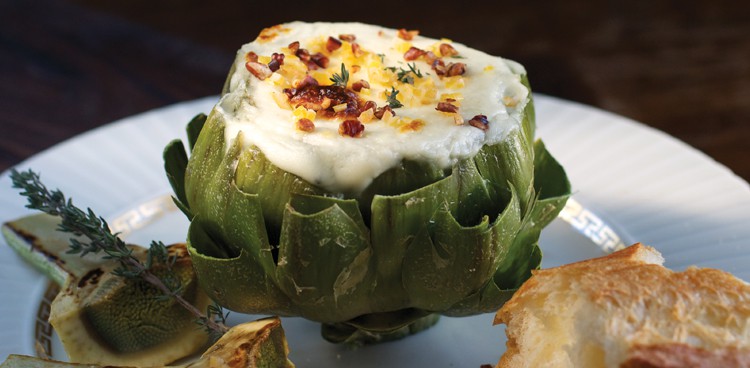 Eden East Artichokes and Mornay from Chef Sonya Coté