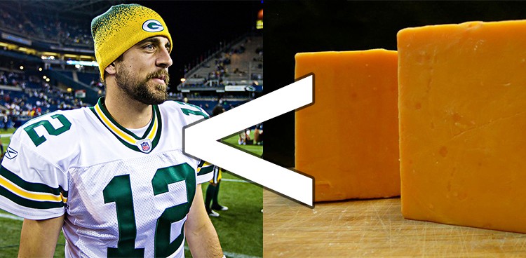 Aaron Rodgers vs. Cheese