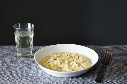 food 52 sunshine-corn_summer-corn-risotto-sweet-corn-broth