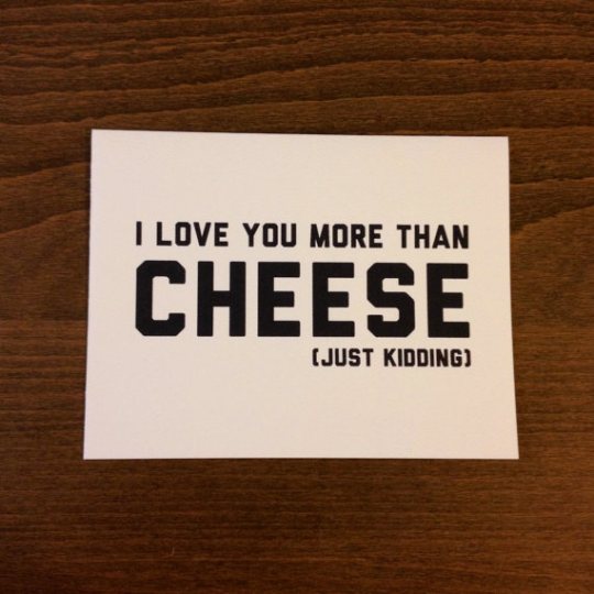 greeting card: more than cheese jk