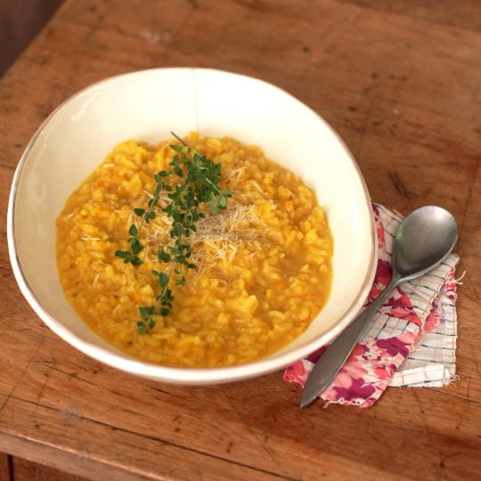 saffron pressure cooker risotto