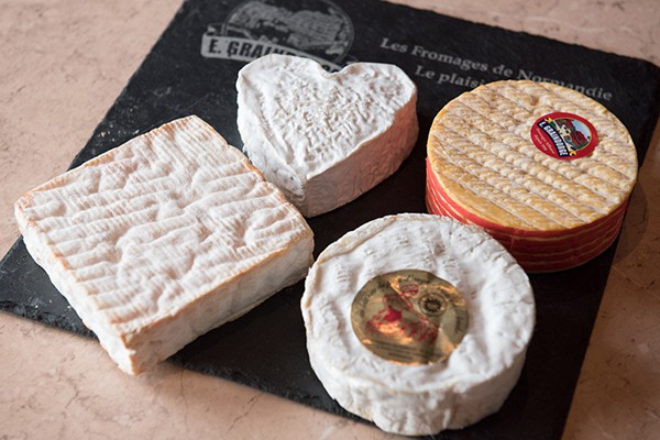 A selection of Graindorge cheeses