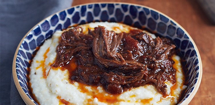 Braised Beef Short Ribs with Manchego Grits | culture: the word on cheese