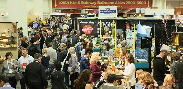 The floor at the 2016 Winter Fancy Food Show in San Francisco, Calif.