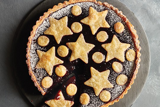 cherry jam tart