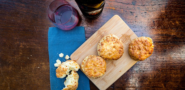 Peju Province Winery's buttermilk cheddar biscuits