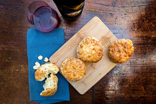 Peju Province Winery's buttermilk cheddar biscuits