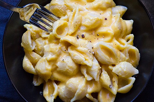 Pumpkin Chèvre Macaroni and Cheese