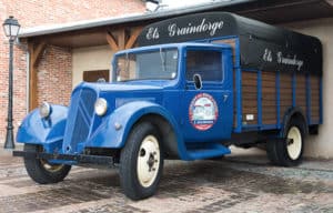 Eugène Graindorge's 1920 Citroën delivery truck is now on display at Livarot factory