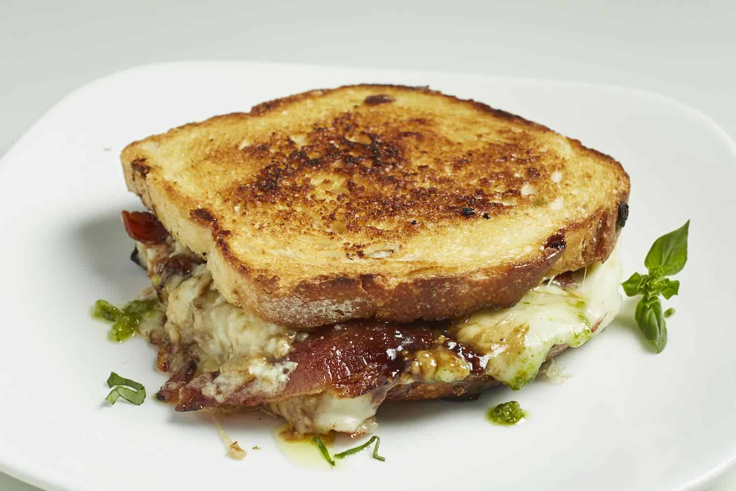 Bacon Pesto Grilled Cheese