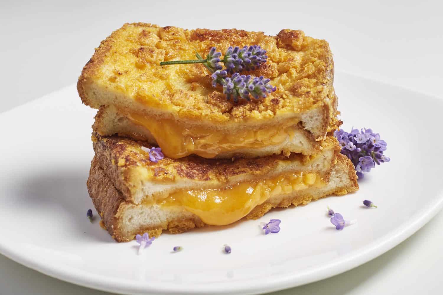 Captain Crunch Crusted Grilled Cheese