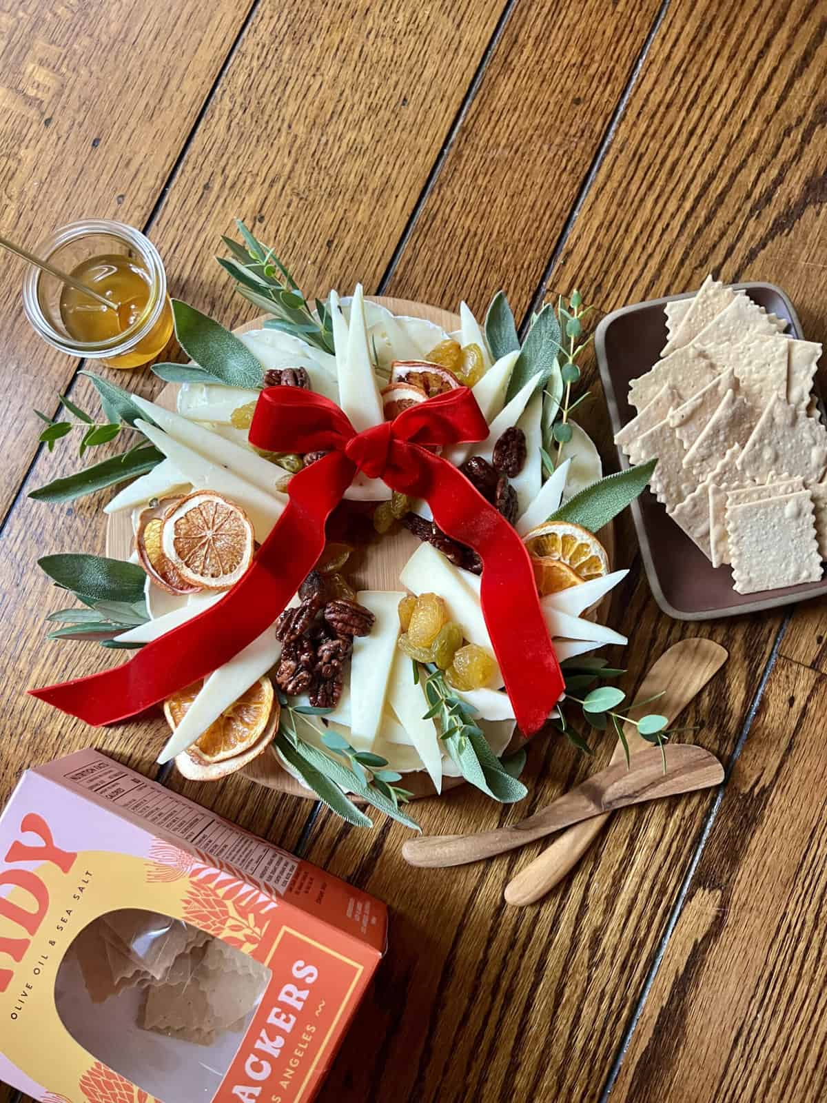 Cheese wreath from Lady & Larder