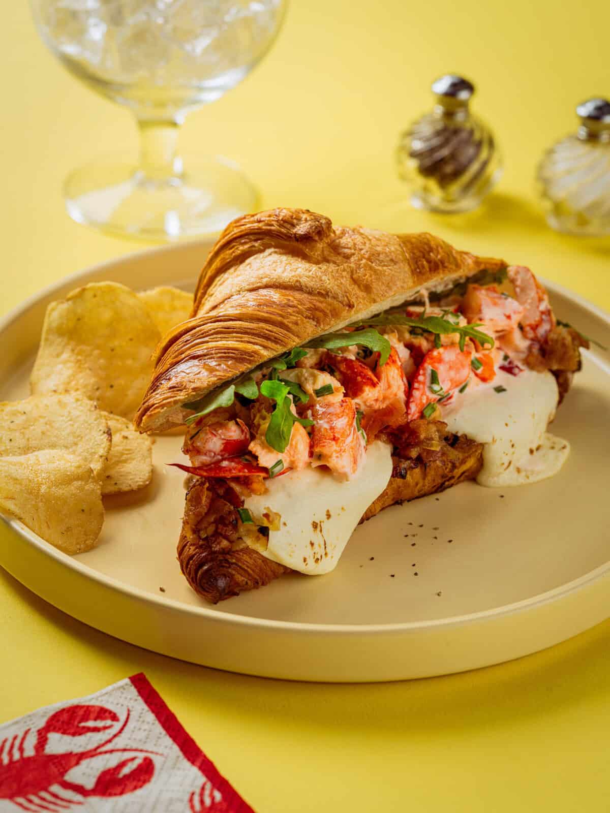 Maine Lobster Croissant Toastie Recipe