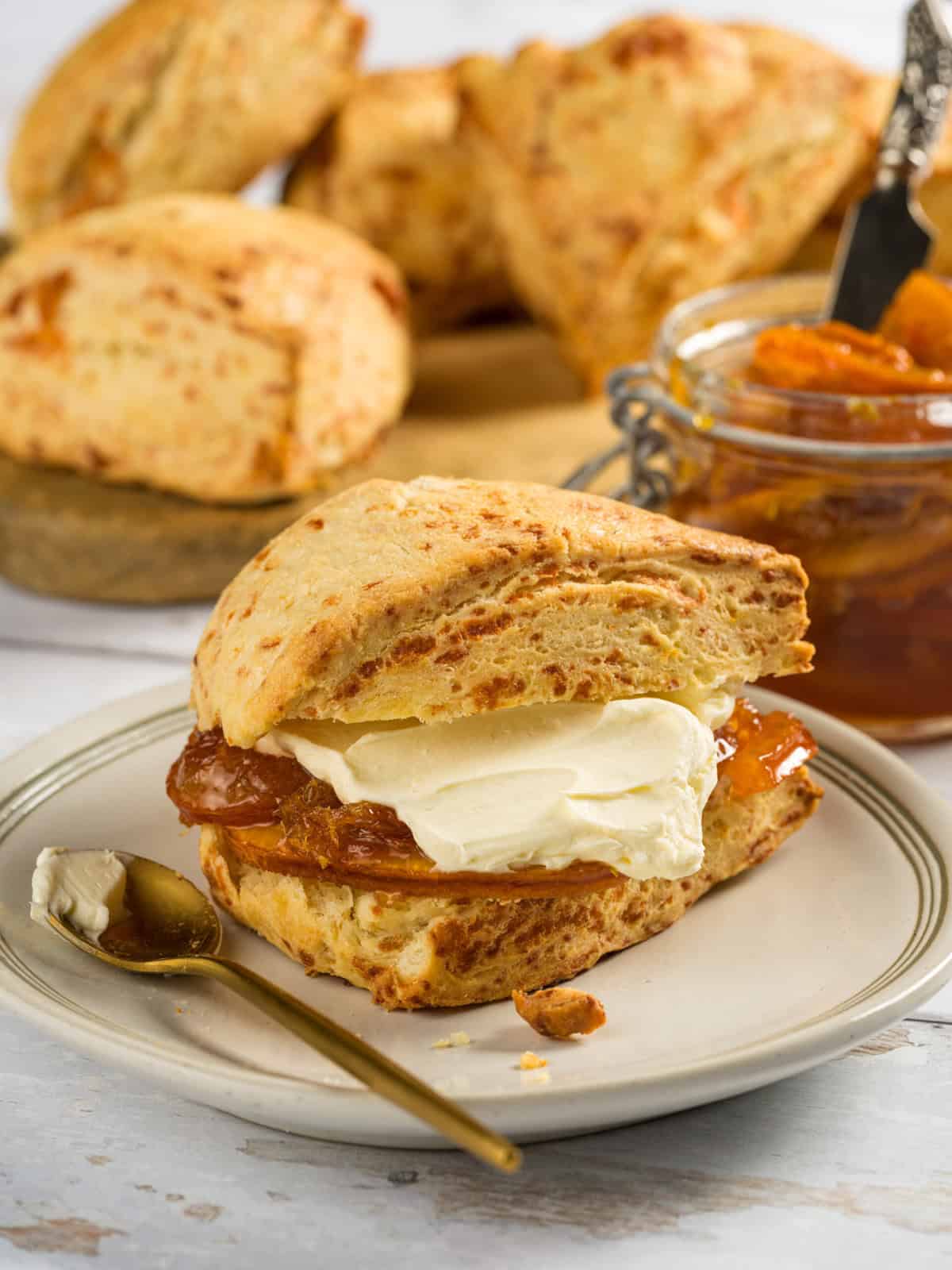 Gruyère Scones with Orange Marmalade | culture: the word on cheese