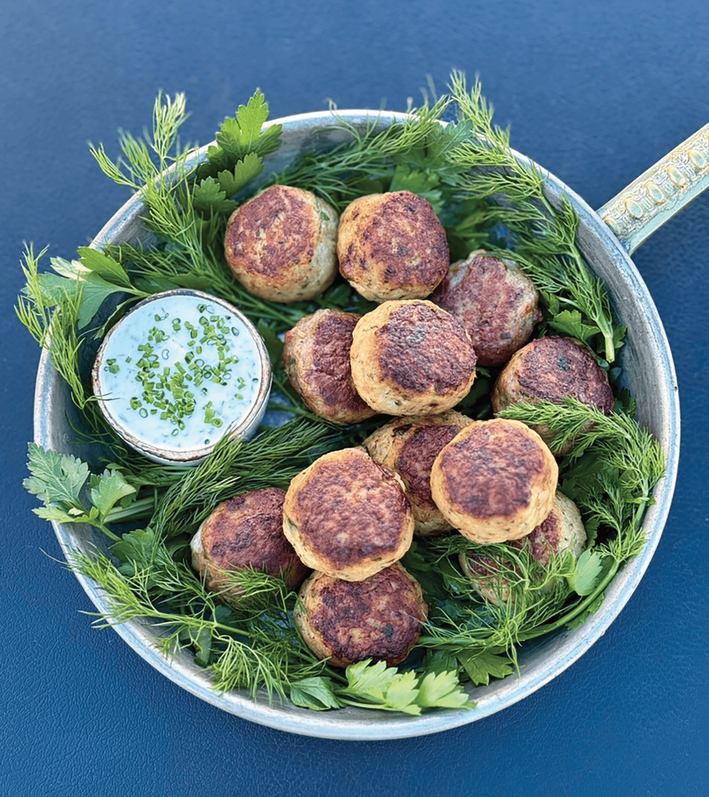 Brie-Stuffed Chicken Meatballs