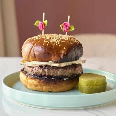 Tempering cheese isn’t just for plates and boards. Holt’s thoughtful approach helps Roelli Cheese Haus Red Rock stand out on Roxanne’s simple yet carefully composed burger. Photographed by Paul Bartholomew.